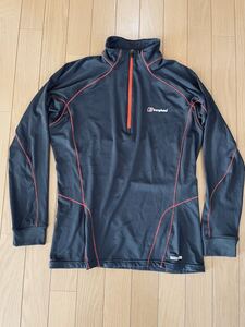 Berghaus 保温 ストレッチ ARGENTIUM Men’s Active Thermal Long Sleeve Zip Neck Baselayer バーグハウス サーマル ハーフジップ