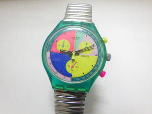 スウォッチ swatch 1991年 SCL100 クロノ フラッシュアロー 希少品
