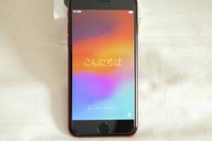 ☆Apple/iPhone SE (第2世代)/PRODUCT(RED)/64GB/simフリー/MX9U2J/A/完動品・美品/液晶保護フィルム貼り付け済/現状品 ☆
