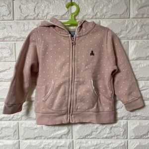 babyGAP ドット柄パーカー ピンク サイズ90cm