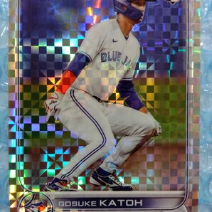 ☆99枚限定☆ 2022 Topps Chrome Update Series X-Fractor USC42 Gosuke Katoh 加藤豪将 パラレルルーキーカード エクスフラクター