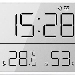 時計 デジタル温湿度計 デジタルタイマー アクアミニット 時計 大画面 液晶 磁気吸引 壁掛け 置き時計 卓上スタンド 時間表示