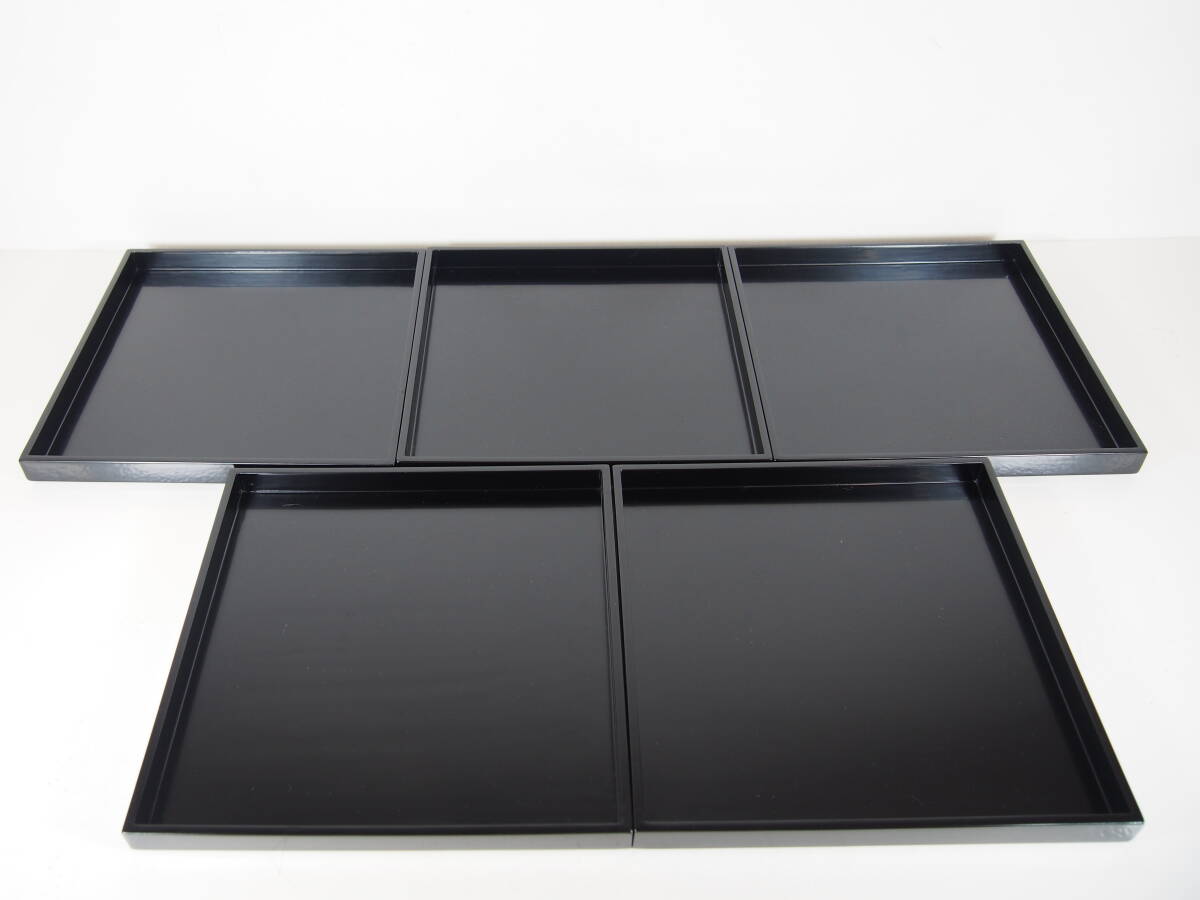 茶道具 木製 黒真塗 小四方盆 2枚組 元箱 茶道具 木製 黒真塗 小四方盆 2枚組 箱無 Amazon.co.jp: