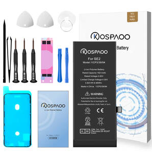 For iPhone SE2 バッテリー 『工具セット』 標準容量交換ビデオ 1821mAh PSE準拠 Kospaoo/iPower 互換Li-ionBattery 交換修理