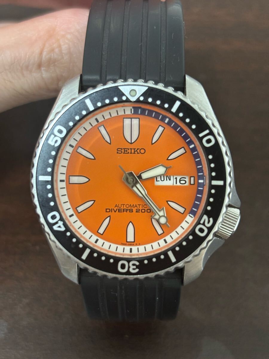 609/ 7S26-0030 セイコー SKX013 オレンジ ダイバー 自動巻 SEIKO / セイコー 腕時計 メンズ セイコーダイバー オレンジ