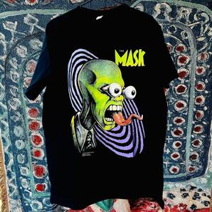 映画 マスク MASK ティーシャツ 夏 半袖 メンズ ハイデザイン L M MASK crazy リプリント Tシャツ 半袖 メンズ 新品 個性的 黒 XL