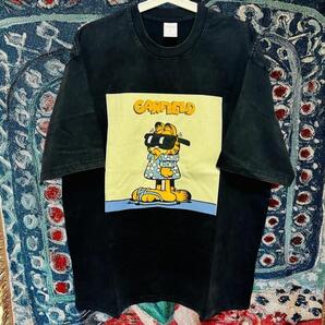 ガーフィールド ティーシャツ 半袖 メンズ ヴィンテージリプリント XL 2XL Garfield 個性的 メンズ リプリント Tシャツ ウォッシュ加工
