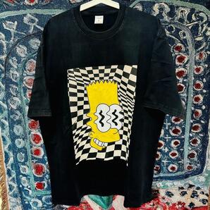 バート モダン ティーシャツ 半袖 メンズ ヴィンテージリプリント XL 2XL 覚醒 シンプソンズ ケミカルウォッシュ リプリント Tシャツ 半袖