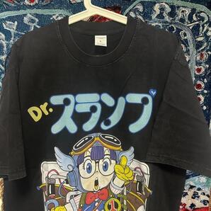 ドクタースランプ ティーシャツ 半袖 コットン L XL XXL 新品 Dr.スランプ アラレちゃん Tシャツ 半袖 新品 古着 ブラック 漫画 2