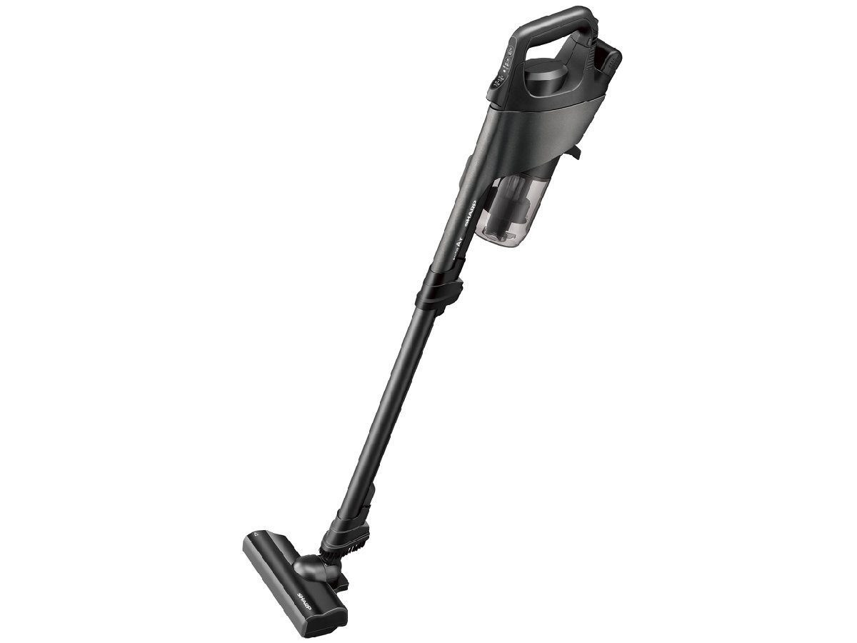 【新品未使用】送料込み＊SHARP充電式掃除機ブルー系2015年製＊0610-4 SHARP スティッククリーナー RACTIVE Air STATION グレー系 EC