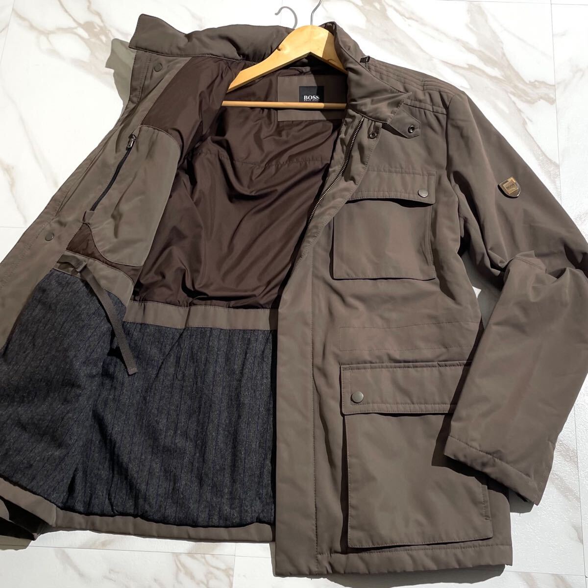 【新品同様・クリーニング済み・定価10万弱】BOSS ダウンコート ブラック黒 Yahoo!オークション -「hugo boss ヒューゴボス ダウン