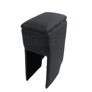 日本製 アームレスト コンソールボックス スズキ ハスラー MR52S MR92S PVCレザー ブラック 収納 運転席 助手席 / 151-343 NC *