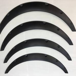 汎用 オーバーフェンダー 40mm 4枚セット マットブラック ジムニースカイライン HR34 ER34 BNR3 シルビアS15 S14 S13/ 156-147×2(D220)NF*