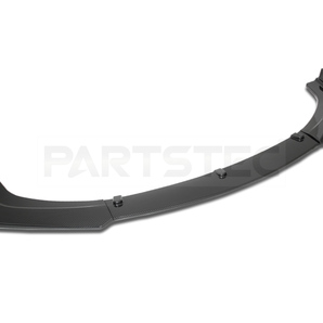 フロント リップ スポイラー カーボン調 アンダーカナード 分割式 ABS製 3分割 エアロ バンパーガード 汎用 / 148-7 NF*