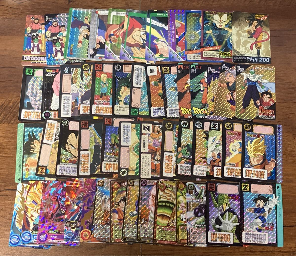 ドラゴンボールカードダス・スーパーバトル　キラカード 163枚　まとめ売り ドラゴンボール スーパーバトル カードダス 当時物 キラカード