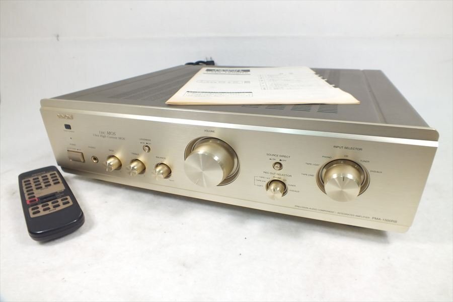 DENON デノン PMA-1500RII プリメインアンプ 動作確認済み Yahoo!オークション -「pma-1500rii」の落札相場・落札価格