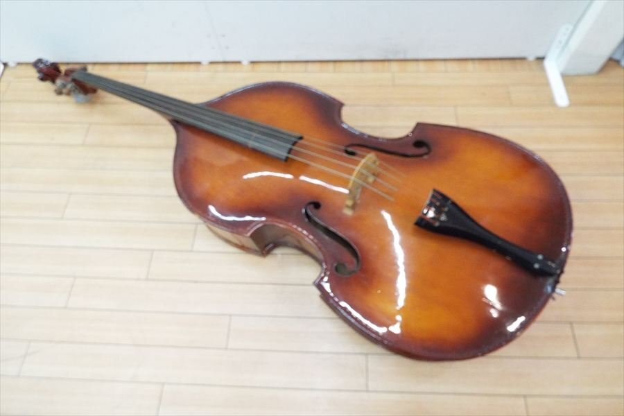 【○ 様 引取限定】Chaki F-25 コントラバス（2000年? 製） Chaki F-25 表板は単板 横板・裏板は合板。 弦長:104,5cm