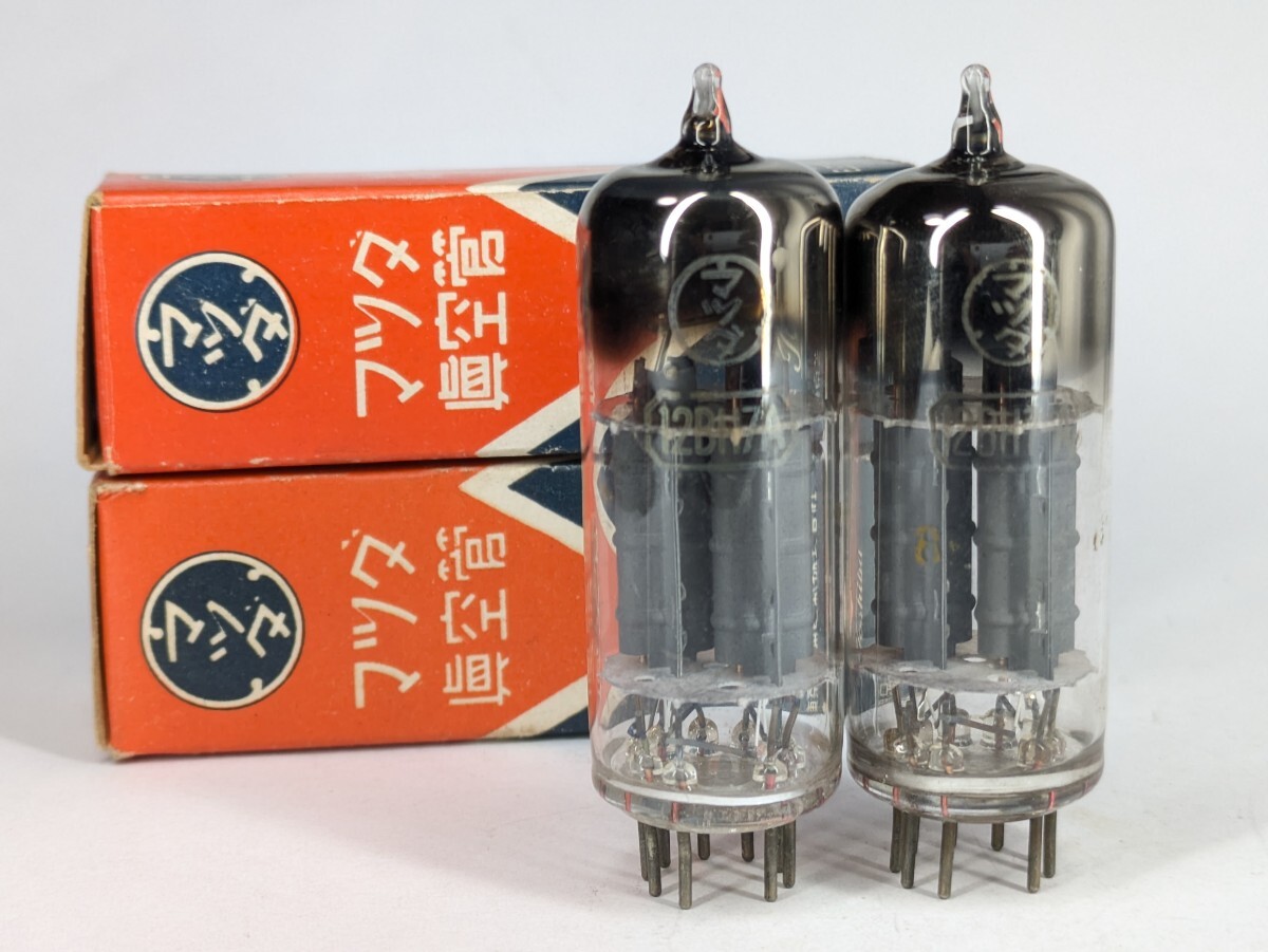 RCA 真空管 12BH7A 未使用に近い 2本セット RCA 真空管 12BH7A 未使用に近い 2本セット RCA 真空管 12BH7A