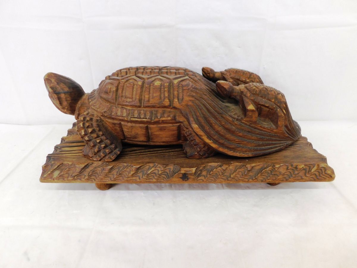 2025年最新】Yahoo!オークション -亀 置物(木工、竹工芸)の中古