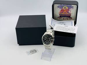 【限定 2000本】SEIKO 腕時計 8T63-02S0 Qz ワイルド スピード ファイヤー ブースト コラボ ウォッチ シリアル 747 【60】250925E3G1G6
