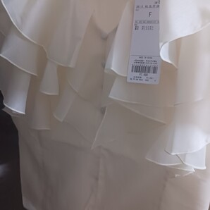 新品♪Feroux フリル半袖シャツ F アイボリー フリーサイズ