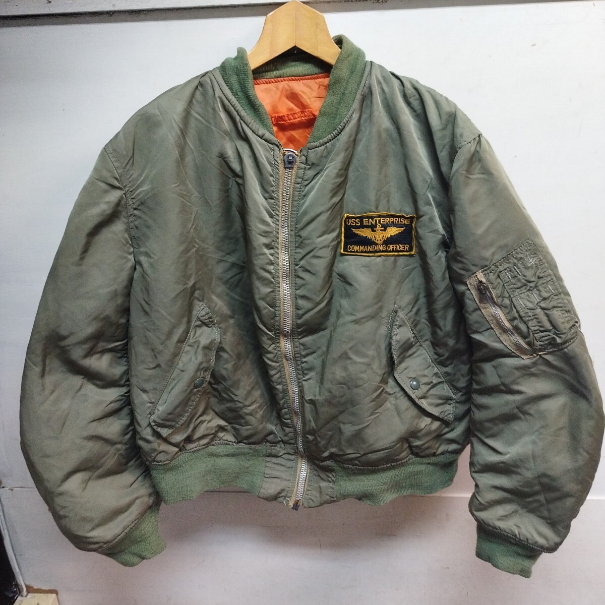 Leyton House MA-1ジャケット 未使用品　新品美品 LEYTON HOUSE ジャケット・M□レイトンハウス/当時物/ジャンパー