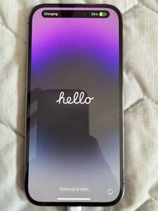 Apple iPhone 14 Pro 256GB ディープパープル ほぼキズ無し SIMフリー バッテリー100%