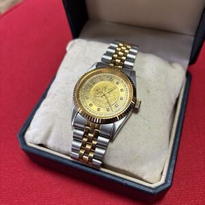 ルチアーノ バレンチノ Luciano Valentino 9507MC メンズ腕時計 クォーツ メイプルリーフコイン 1/10OZ 999.9 FINE GOLD CANADA LM