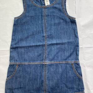 babyGAP ギャップ 100cm 3Y toddler ワンピース ミニスカート デニム風 子供服 女の子 2歳 3歳 4歳 トドラー 着用少 美品 中古