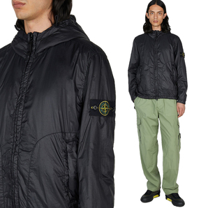 送料無料 10 STONE ISLAND ストーンアイランド 781542025 V0029 ブラック ブルゾン ジャケット size M