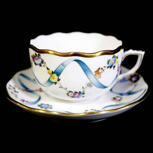 【1級品 送料込み】ヘレンド フラワーリボン カップ&ソーサー