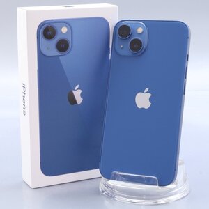 Apple iPhone13 128GB Blue A2631 3J831J/A バッテリ100% ■SIMフリー★Joshin4783【1円開始・送料無料】
