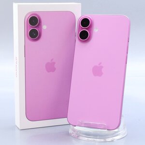 Apple iPhone16 Plus 128GB ピンク A3289 3N345J/A バッテリ100% ■SIMフリー★Joshin4465【1円開始・送料無料】