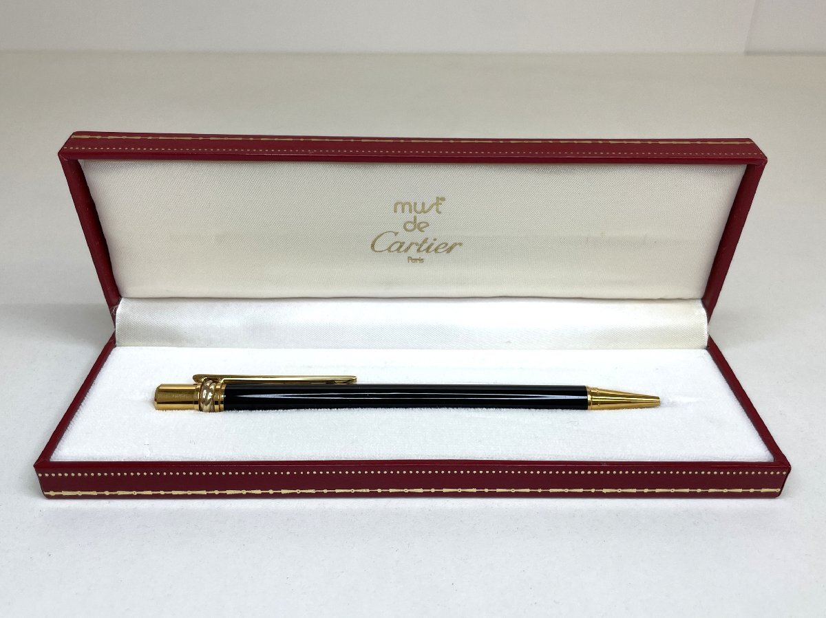 Cartier カルティエ ボールペン ブラック×ゴールド 箱付き Cartier カルティエ ボールペン ディアボロ ドゥ Cartier