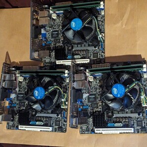 中古 美品 動作確認済 3個セット ASUS P10S-I + Intel Xeon E3-1220 v6 + DDR4 8GB ECC ITX ゴールドクーポン