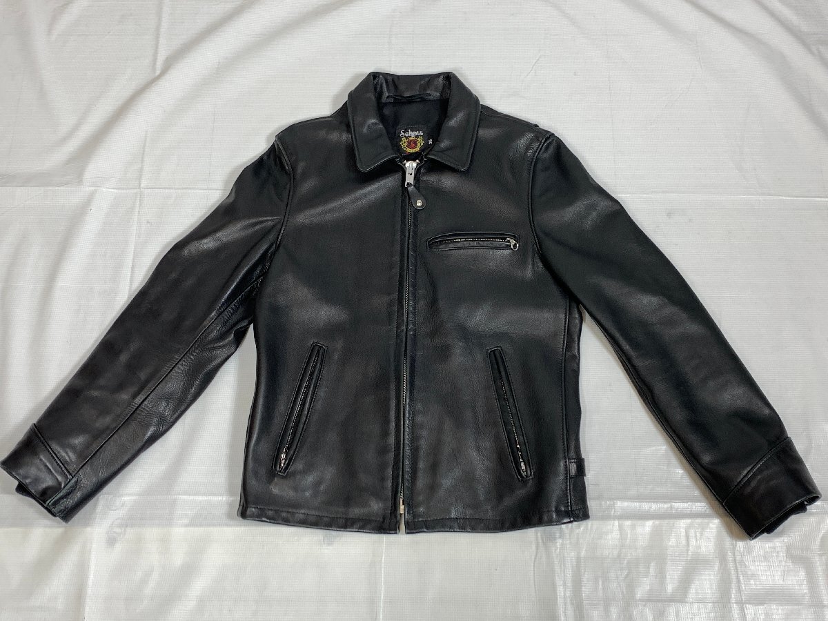 ショット トラッカージャケット ライダース レザーAT101 38 黒 ショット トラッカージャケット ライダース レザーAT101 38 黒