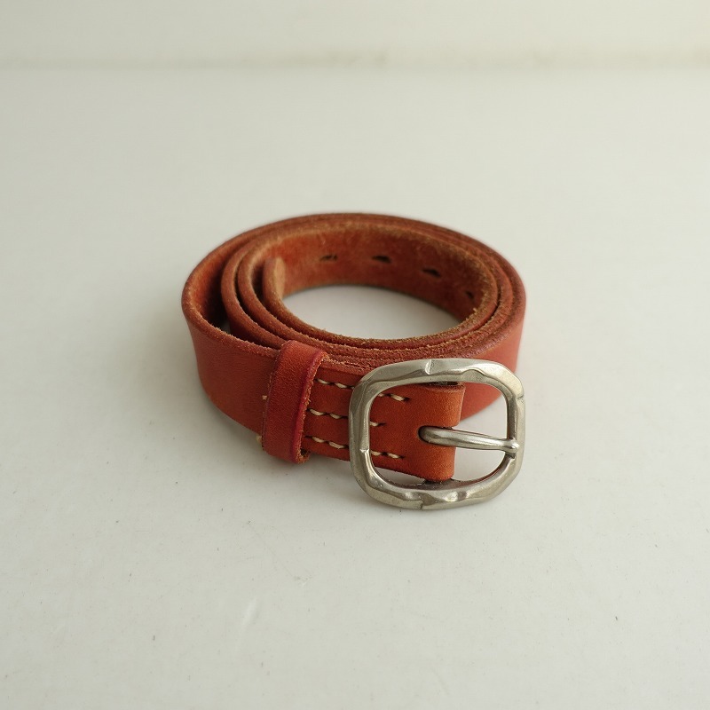 45R フォーティファイブアール レザー ベルト ブラウン ロゴ 金具 45rpm 45アールピーエム フォーティファイブアール ベルト