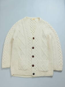 B263/BALLYBUNION/アイルランド製/HAND KNIT/ハンドニット/ケーブルニット/アランニット/カーディガン/セーター/フィッシャーマンセーター/