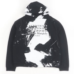 美品□Maison Margiela 10 メゾンマルジェラ10 20AW S50GU0151 DIAGONAL PAINT EFFECT HOODIE プルオーバーパーカー 48 伊製 正規品