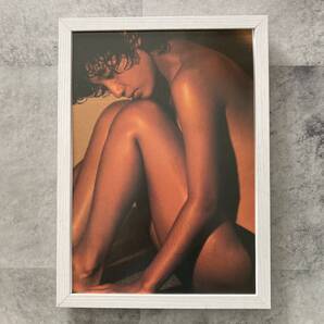 ●額装品 辻沢杏子 グラビア A4サイズ額入り ポスター風 切り抜き アートフレーム 送料無料 D455