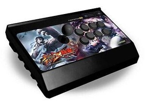 中古PS3ハード ストリートファイター X 鉄拳 アーケードファイトスティングスティック プロ クロスデザイン