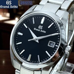 SEIKO グランドセイコー SBGX261 9F62-0AB0 メンズ クォーツ デイト 黒文字盤 GS 新品仕上げ済