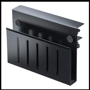 送料無料 ほぼ新品 サンワサプライ デスクサイド 収納 スチール製 デスクサイドホルダー ポケット 200-STN068