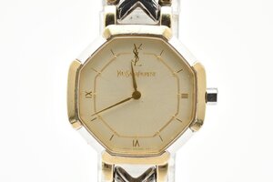 Yves Saint Laurent YSL イヴサンローラン 2針 レディース 2200-241762 ゴールド文字盤 腕時計