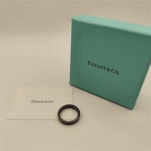 TIFFANY&Co ティファニー Ti チタン リング 指輪 アクセサリー ブラック色 譲渡品 1421