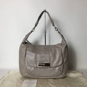 79B84|コーチ ワンショルダーバッグ レザー グレージュ