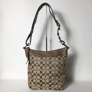 79B89|コーチ シグネチャー ショルダーバッグ ブラウン