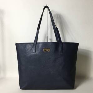 79B152|美品|マイケルコース トートバッグ レザー ネイビー