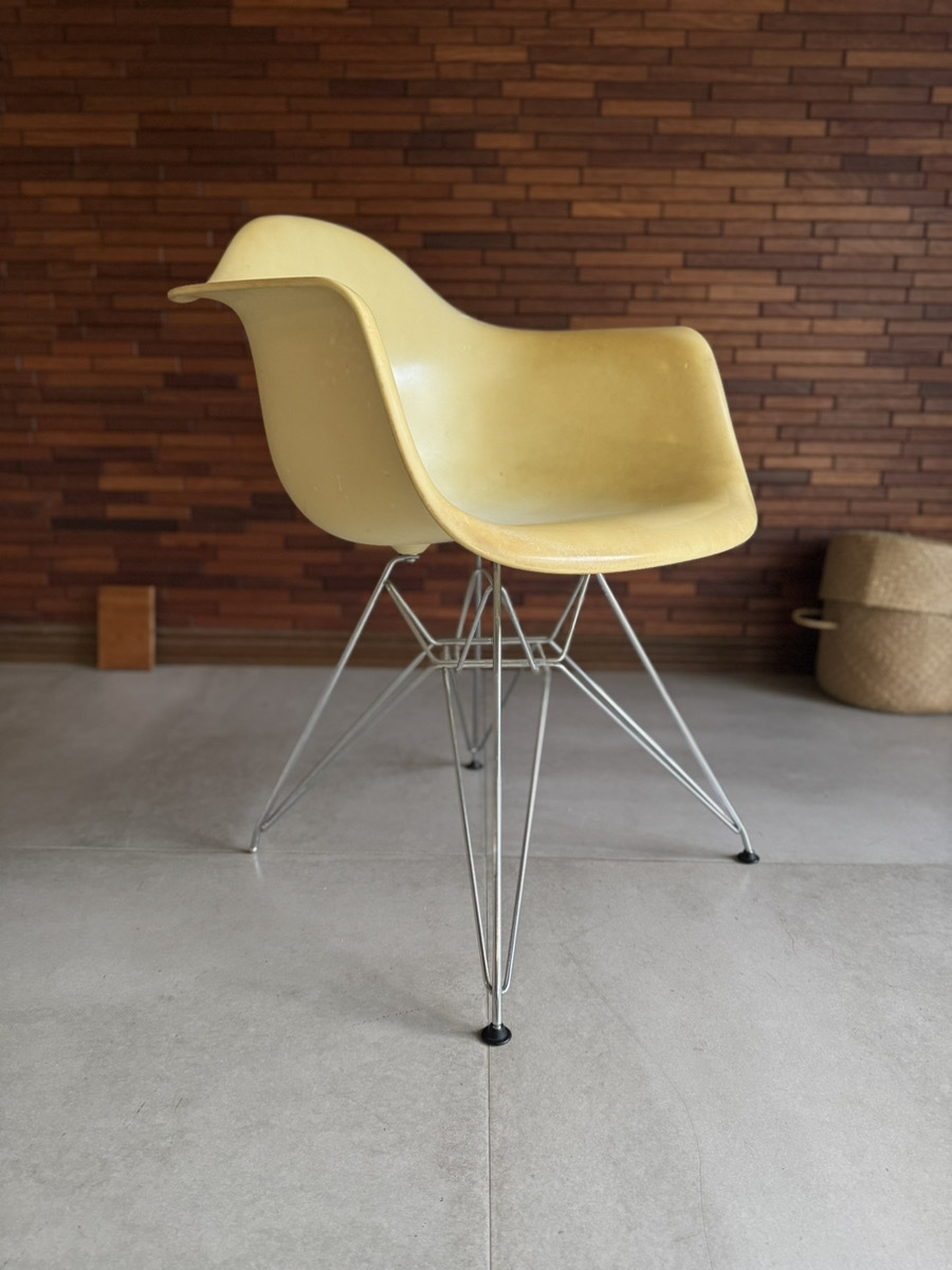 イームズ　アームシェル　イエロー　ビンテージ ゼニス / Zenith | Eames arm shell chair 1st Xbase (lemon