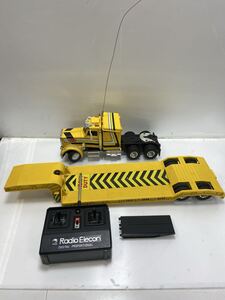 C2DP-5091945 SHINSEI シンセイラジオエレコン アルミ合金ピータービルト トレーラーラジコン 経年 中古ジャンク品